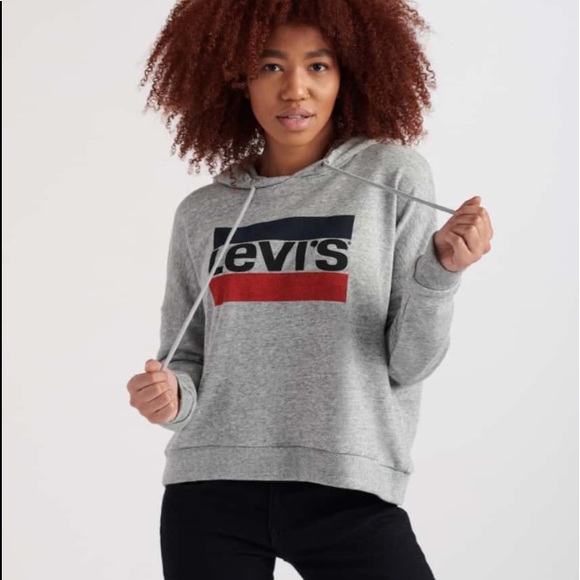 levis grey hoodie